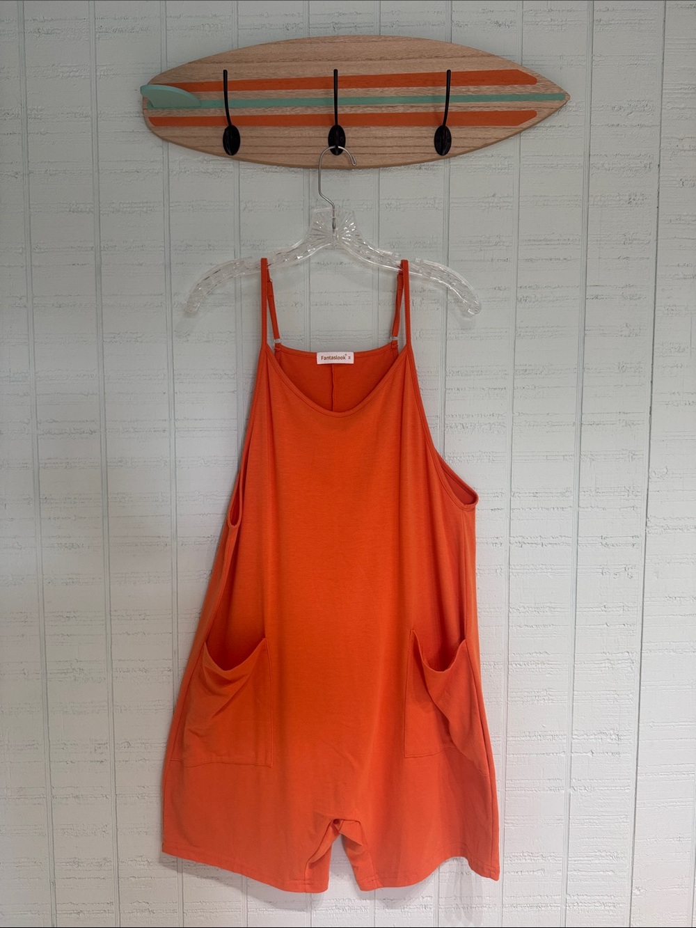 Women's Orange Romper